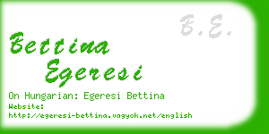 bettina egeresi business card